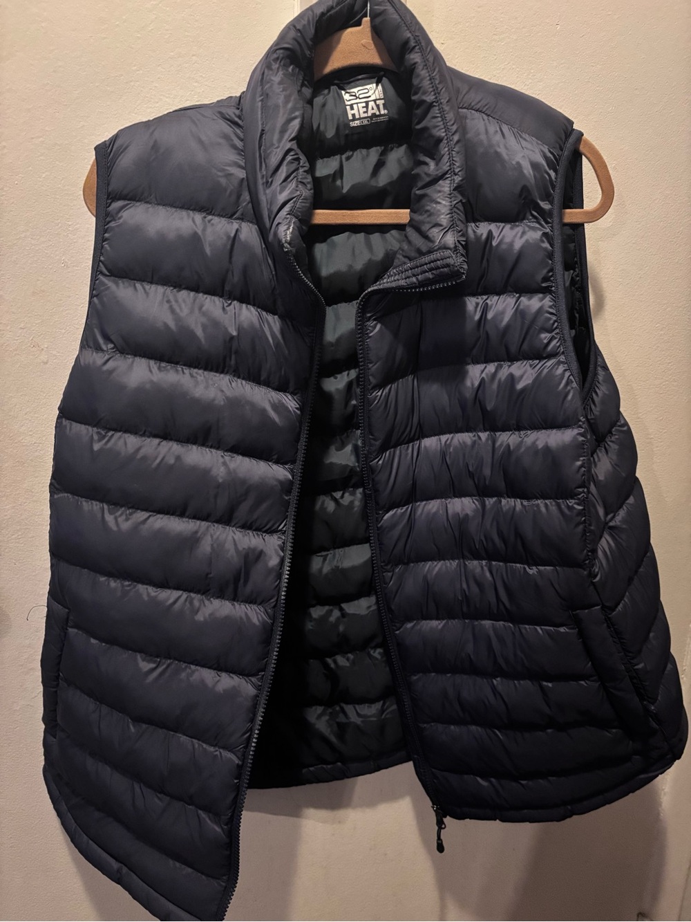 Womens Quilted Puffer Vest - Navy